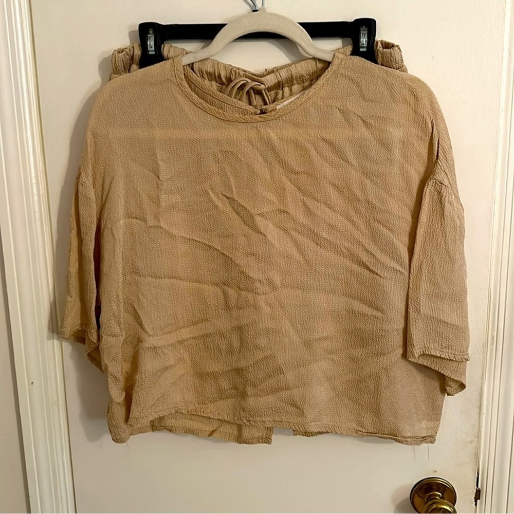 Champagne Short Set (top only)